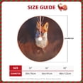 thumbnail image 2 of Daiia Fox Run On Orange Autumn Gress Meadow Drawing Merry Christmas Tree Skirt , Xmas Large Lace-up Tree Skirt, Santa Snowflakes Rustic Home Decorations New Year Party Farmhouse Decor-30", 2 of 6