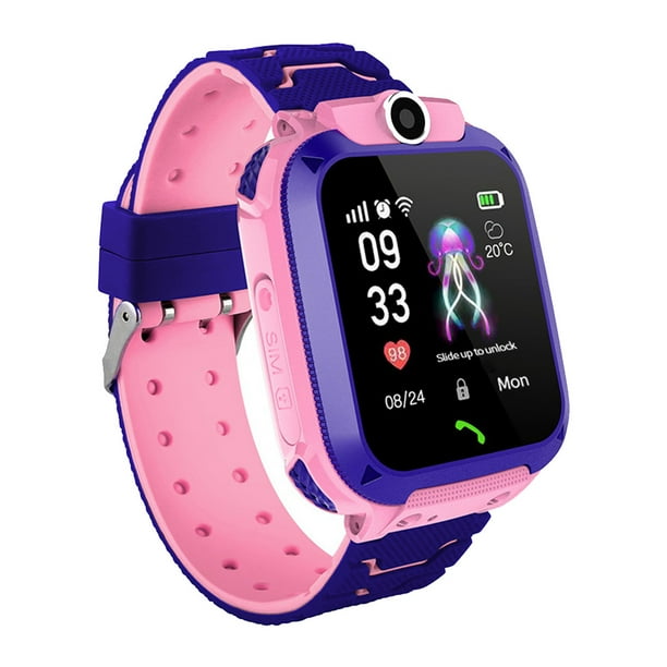 Reloj de pulsera para niños con pantalla táctil, reloj inteligente, rastreador de posicionamiento para niños antipérdida, llamada SIM SOS, reloj para estudiantes, teléfono Vogacara DZ7737-03B