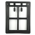 thumbnail image 1 of Puerta de plástico para mascotas, perros, cachorros y gatos, con cierre magnético, para mosquitera, ventana (negro XL), 1 of 13
