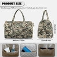 thumbnail image 7 of Garronmavis Camo Duck Print Large Quilted Duffle Bag Lightweight Weekender Bag Overnight Carry On Bag with Luggage Sleeve for Travel, Gym, 7 of 7