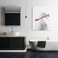 thumbnail image 3 of Stupell Industries Duck & Toothbrush Portrait Animals & Insects Painting Gallery Wrapped Canvas Print Wall Art, 3 of 5
