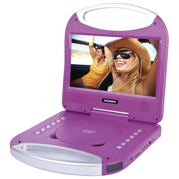 Sylvania 10" Portable DVD Player With Integrated Handle, SDVD1052Purple