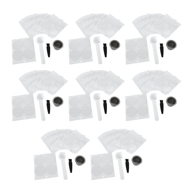 8 Capsules de Café Rechargeables en Acier Inoxydable 800 Joints Réutilisables pour Machine