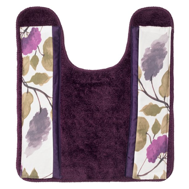 Popular Bath Jasmine Plum Bath Collection Bathroom Contour Commode Rug