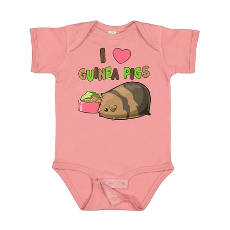 

Inktastic I Love Guinea Pigs Gift Baby Boy or Baby Girl Bodysuit
