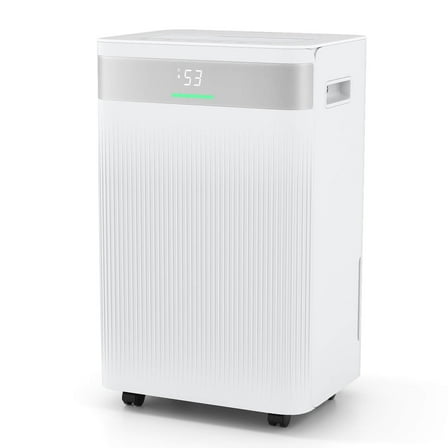 Costway 54 Pints Dehumidifier with 3 Modes LED Display For Home 4500 Sq. ft Coverage Area