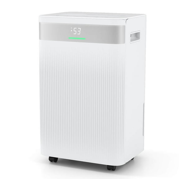 Costway 54 Pints Dehumidifier with 3 Modes LED Display For Home 4500 Sq. ft Coverage Area