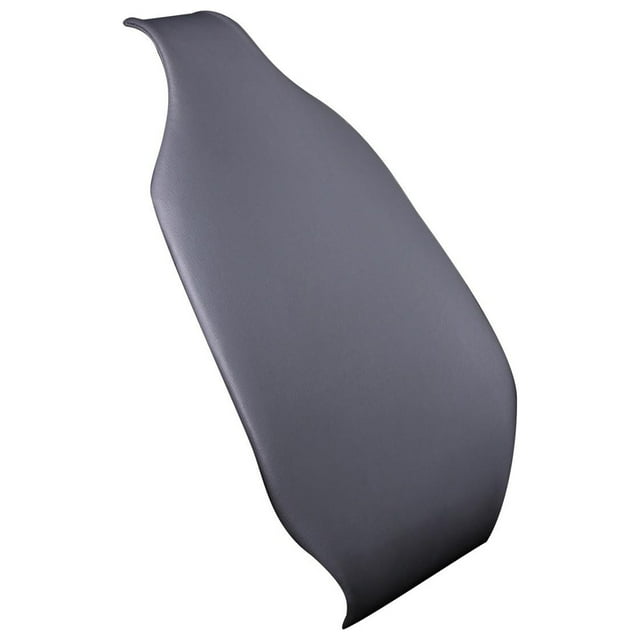 Cojín de apoyo lumbar para coche, cómodo, resistente al desgaste, de piel sintética, antideslizante, fácil de usar. Gris