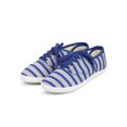 thumbnail image 5 of New Women Wild Diva Marsden-01 Striped Canvas Round Toe Classic Lace Up Sneaker, 5 of 5