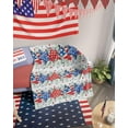 thumbnail image 2 of Eucalyptus 4th of July Throw Blankets, Patriotic American Flag Stars Soft Fleece Blanket Decorative for Home Sofa Couch Chair Living Bedroom,30x40 Inches, Grey Gingham, 2 of 6