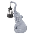 thumbnail image 1 of Elephant Statue Solar Lantern, Exquisite Solar Elephant Light Decor Resin Weather Resistant  for Patio, 1 of 7