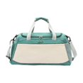 thumbnail image 1 of Bolsa de deporte perfecl para gimnasio y viaje lona impermeable Beige Verde 50 cm x 23 cm x 27 cm, 1 of 8