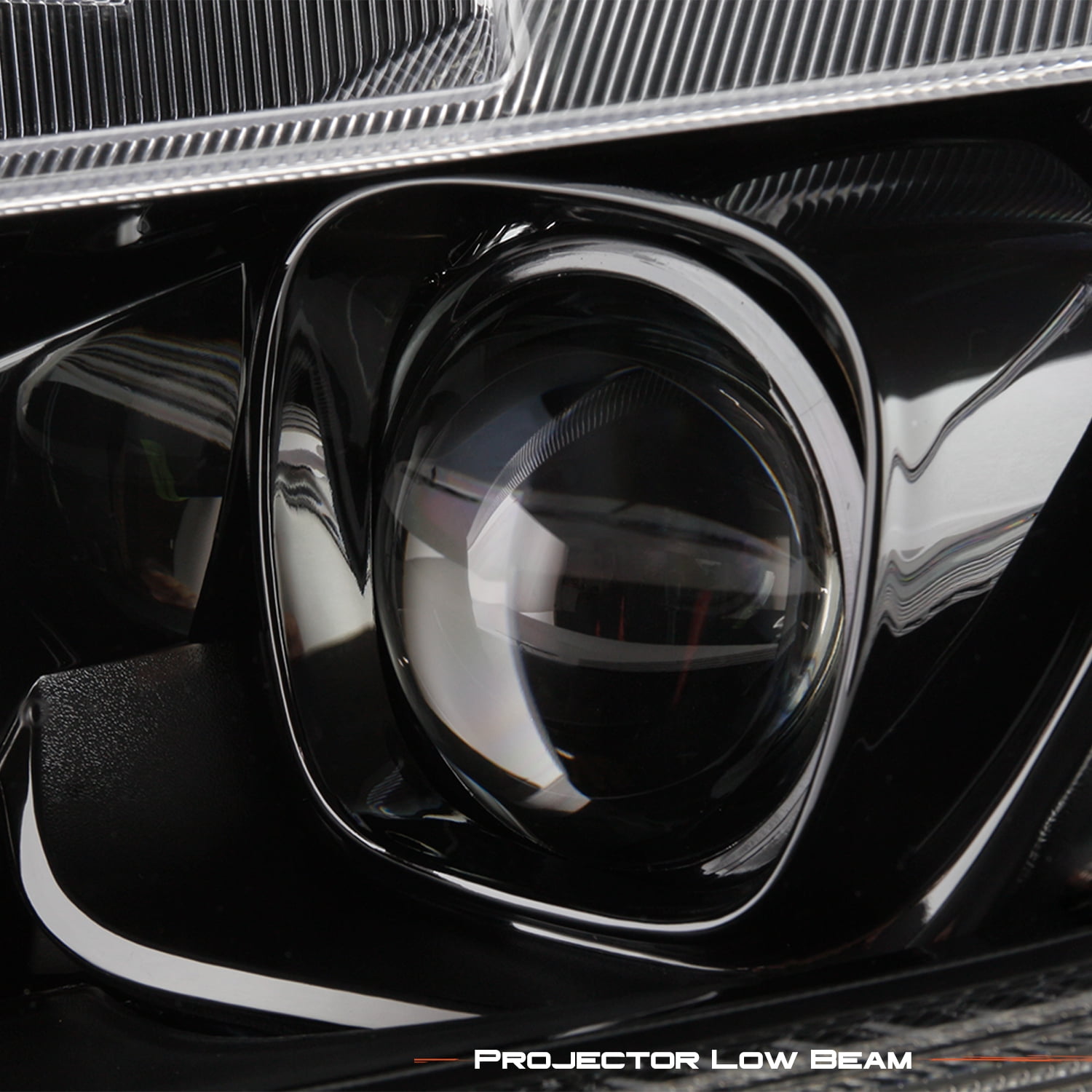 AKKON - Fits 2016-2021 Honda Civic [Halogen Type] Projector Black Headlights Pair Headlamp Left Driver + Right Passenger