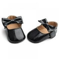 thumbnail image 2 of BESLY 0-18M Baby Girls Princess Dress Shoes with Bowknot Non-Slip Toddler Shoes, 2 of 5
