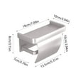 thumbnail image 3 of CASAFUN Toilet Paper Holder with Phone Shelf, Wall Mounted Stainless Steel Tissue Roll Holder for Bathroom, 3 of 6