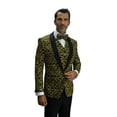 thumbnail image 2 of Statement Bellagio-12 Tailored 3Pc 1 Button Mens Gold Tuxedo With Shawl Lapel Super 150'S Extra Fine Italian Fabric By Alberto Nardoni Brand Designer, 2 of 3