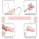 thumbnail image 4 of Perchas para pantalones FloreceBien, perchas para faldas que ahorran espacio con ganchos giratorios de 360°, pinzas ajustables, perchas para pantalones, perchas para ropa, abrigos, prendas de vestir,, 4 of 5