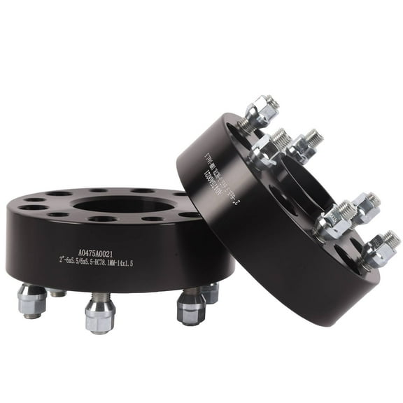 KT Parts 2PCS 2" 6x5.5 Hub Centric Wheel Spacers Adapters A0475A0021