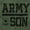 Military Green, variant on US Army Son Military Star Logo Men's Graphic T Shirt Tees Brisco Brands S