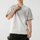 thumbnail image 5 of Camisas Elvqul de Hombre Casuales Blanco Algodón con Estampado en Degradé Manga Corta Cuello Redondo, 5 of 5