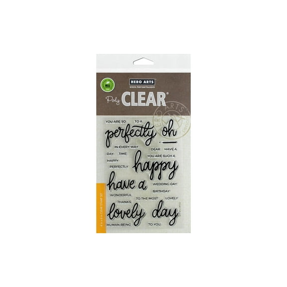 Hero Arts Clear Stamps 4"X6"-Mix & Match Compliments