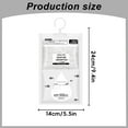 thumbnail image 3 of Moisture Absorber Bags – Hanging Dehumidifier for Closet, Wardrobe, Bedroom & Basement, Odor Eliminator & Dampness Control, Fragrance-Free, White, Dehumidifier, 3 of 6