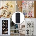 thumbnail image 5 of Black Hanging Hair Claw Clips Holder Felt Hair Clip Organizer Stand Holder Big Claw Clip Display for Wall Door Closet 31x13.5" DIY, 5 of 5