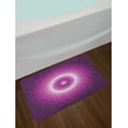 thumbnail image 2 of Purple Bath Mat, Graphic Carnation Flower Symbol Optical Illusion Symmetric Vibrant Display, Non-Slip Plush Mat Bathroom Kitchen Laundry Room Decor, 29.5 X 17.5 Inches, Purple Magenta White, Ambesonne, 2 of 2