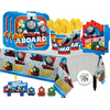 Thomas The Train Birthday Party Pack for 16 with Plates, Napkins, Cups, Tablecover, Candles, and Exclusive Birthday Pin
