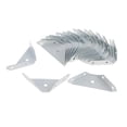 thumbnail image 2 of Pack de 20 cantoneras, escuadras para muebles, conectores angures, fabricados en metal 70 x 70 x 18 mm Zulema Código de ángulo, 2 of 8