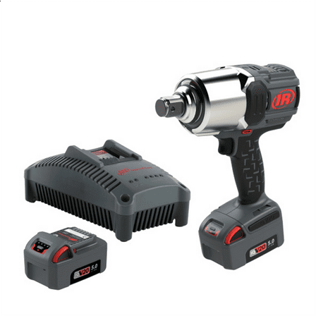 Ingersoll Rand 1" 20V Cordless Impact Wrench 2 Battery Kit, 2000 ft-lb Torque, Friction Ring, Pistol