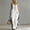 White, variant on Women's Half Zip Contrast Trim Jumpsuit – Sleeveless Loose Wide Leg with Pockets, Casual Summer One Piece White，XL