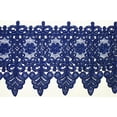thumbnail image 1 of 10 Couleurs de Dentelle Florale Brodée en Guipure (Bleu Royal), 1 of 2