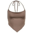 thumbnail image 1 of ZAXARRA Sleeveless Strappy Crop Tops Matching with High Waist Pleated Skirt, 1 of 8