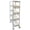 White, variant on golytefs 4 Tier Metal Organization Trolley with Pull-out Baskets And Wheels Slim Storage Rolling Cart for Home Office Kitchen Bathroom Laundry (White)