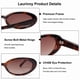 thumbnail image 4 of Gafas de Sol Ovaladas Retro Laurinny 90s para Mujer en Negro y Carey, 4 of 8
