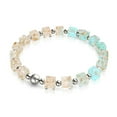 thumbnail image 1 of Alabaster | Silver | Firefly Glass Pebble Bracelet, 1 of 7