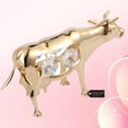thumbnail image 6 of Matashi 24K Gold Plated Crystal Studded Cow Figurine Ornament Home Decorative Showpiece – Year of the Ox, 6 of 8