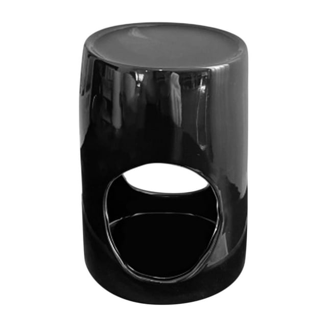GROWTH TANK Ceramic Essential Oil Burner Decor Oil Diffuser for Porch Rooms Desktop Black