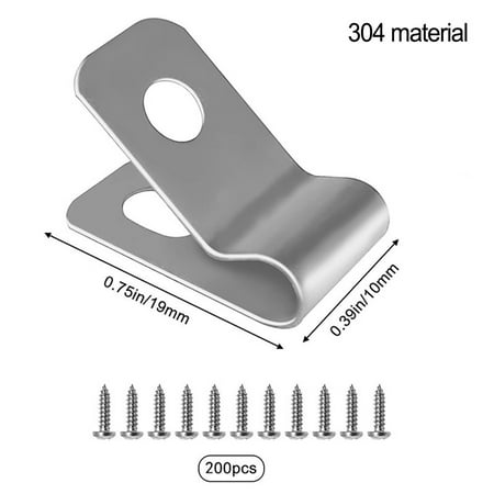 

SUNFEX Fence Wire Clamps Agricultural Fencing Mounting Clips Stainless Steel Wire