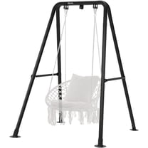 G TALECO GEAR Hammock Chair Stand, Outdoor Hammock Stand for Hanging Swing Chair, Patio Swing Stand, Heavy-Duty Steel, 300LBS, Black