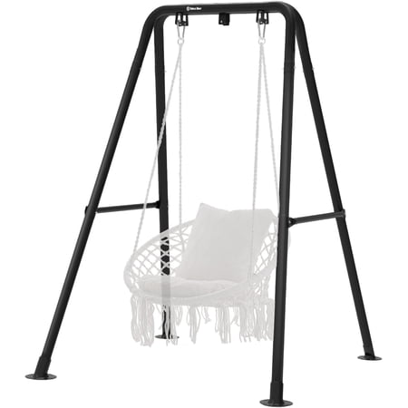 Condition photo showing New/Like New for g taleco gear hammock chair stand, outdoor hammock stand for hanging swing chair, patio swing stand, heavy-duty steel, 300lbs, black