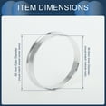 thumbnail image 3 of Unique Bargains Hub Centric Rings, 56.6mm ID to 60.1mm OD Vehicle Wheel Hubrings Aluminum Alloy, 4 Pcs, 3 of 6