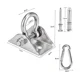 thumbnail image 2 of Gancho de techo giratorio de 360° de acero inoxidable con mosquetón giratorio para silla colgante, bolsa de arena para silla de hamaca de yoga de madera, gancho de pared, gimnasio, 2 of 5