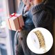thumbnail image 4 of WORGEOUS 1 UNID Cinta de copo de nieve DIY Joyería Accesorio Accesorio Regalo Embalaje Ribbon DIY Envoltura Prop, 4 of 7
