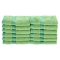 thumbnail image 1 of Rayon from Bamboo 650 GSM 12-Piece Face Towel Set Spring Green, 1 of 1