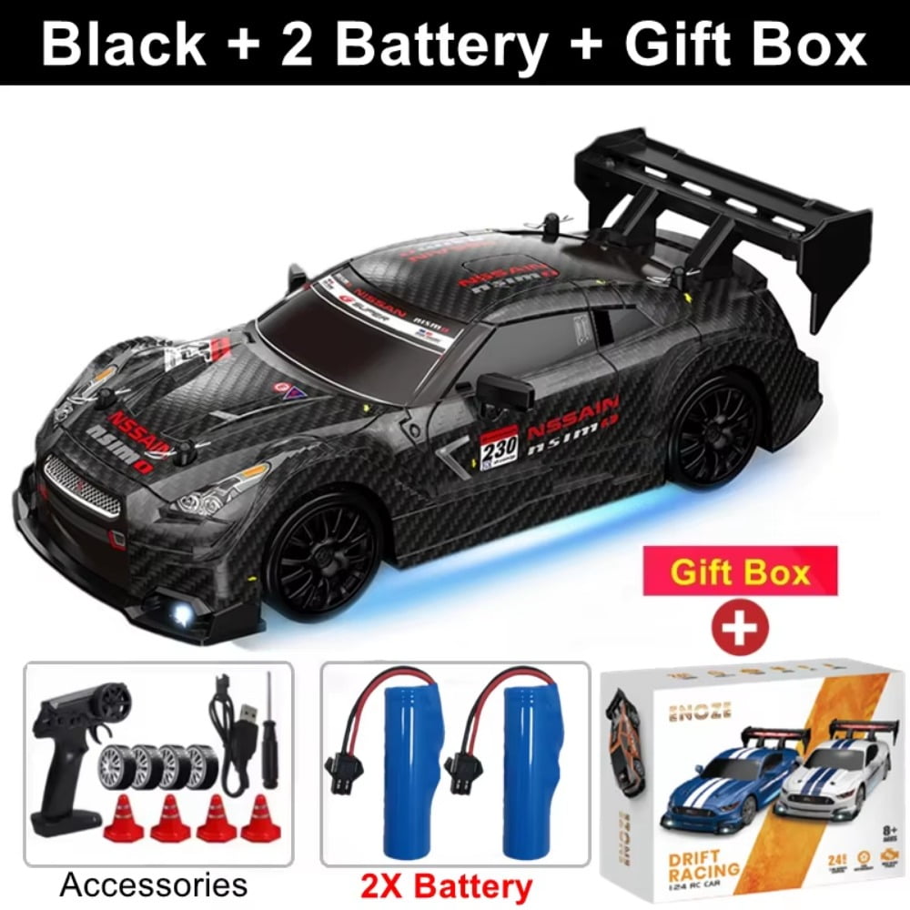 ATJIA 1:24 Scale RC Drift Car 30KM/H High Speed 4WD 2.4GHz Remote Control Cars with LED Light RC Drift Racing Car