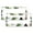 Pattern-33, variant on License Plate Frames Watercolor Palm Leaves And Abstract Geometric Triangles Auto Decorative Frames Cars Protector Cover Holder 2 PCS Abstract Summer Geometric Watercolor Palm Tree Leaf Aluminum