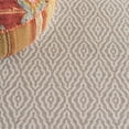 thumbnail image 6 of SAFAVIEH Martha Stewart Cotton Diamond Area Rug, Taupe/Cream, 6'7" x 9', 6 of 11