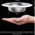 thumbnail image 2 of Asoricing Sink Drain Strainer, Kitchen Sink Drain Strainer, Stainless Steel Material, Prevent Blockage, Durable and Long-Lasting, Wide Edge Kitchen Sink Filter (3 Pack), 2 of 7